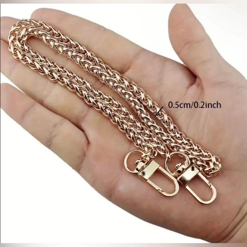 Gold-Toned Metal Crossbody Replacement Chain • NWOT - Picture 2 of 4